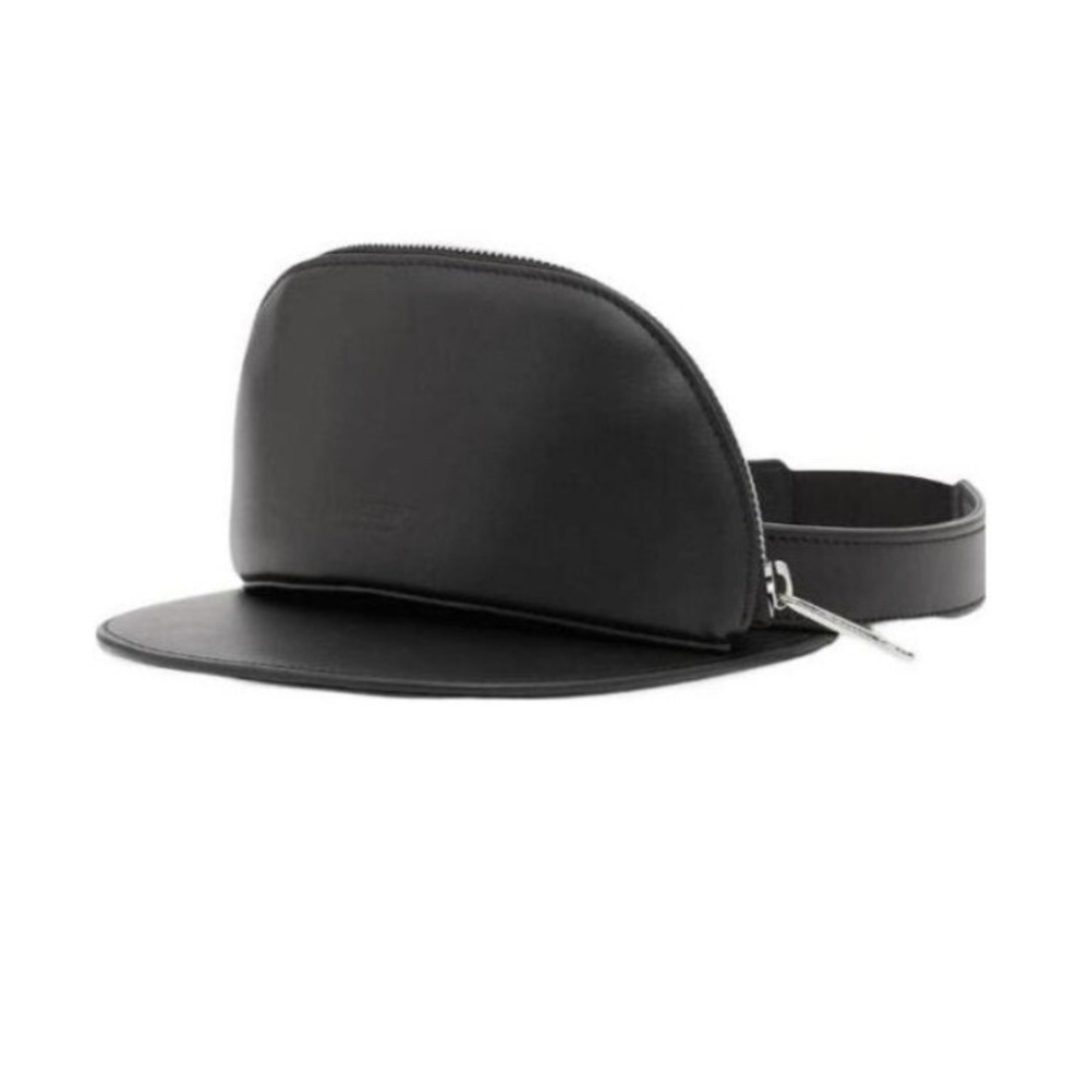 NWT Burberry Detachable Zip Pocket Black‎ Visor Hat - Picture 12 of 16